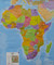 Afryka mapa ścienna polityczna arkusz papierowy 1:8 000 000 - brak