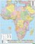 Afryka mapa ścienna polityczna na podkładzie magnetycznym 1:8 000 000 - brak