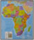 Afryka mapa ścienna polityczna na podkładzie magnetycznym 1:8 000 000 - brak